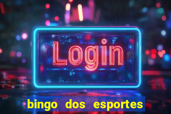 bingo dos esportes para imprimir