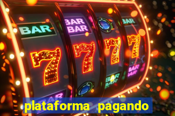 plataforma pagando fortune tiger